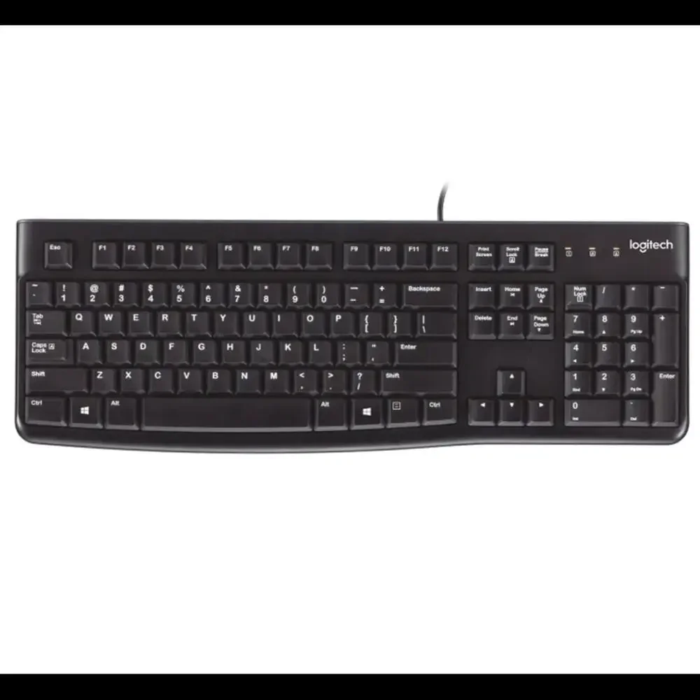 Logitech K120 USB Keyboard for PC - Black